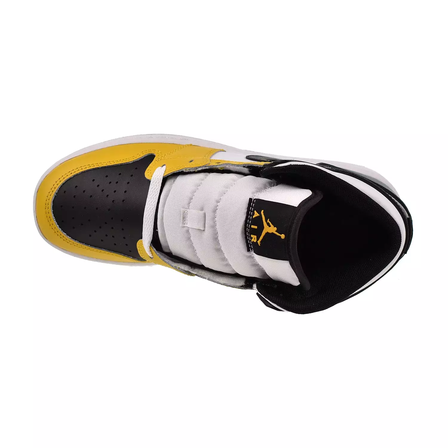 Jordan 1 Mid (GS) Big Kids' Shoes Yellow Ochre-Black-White