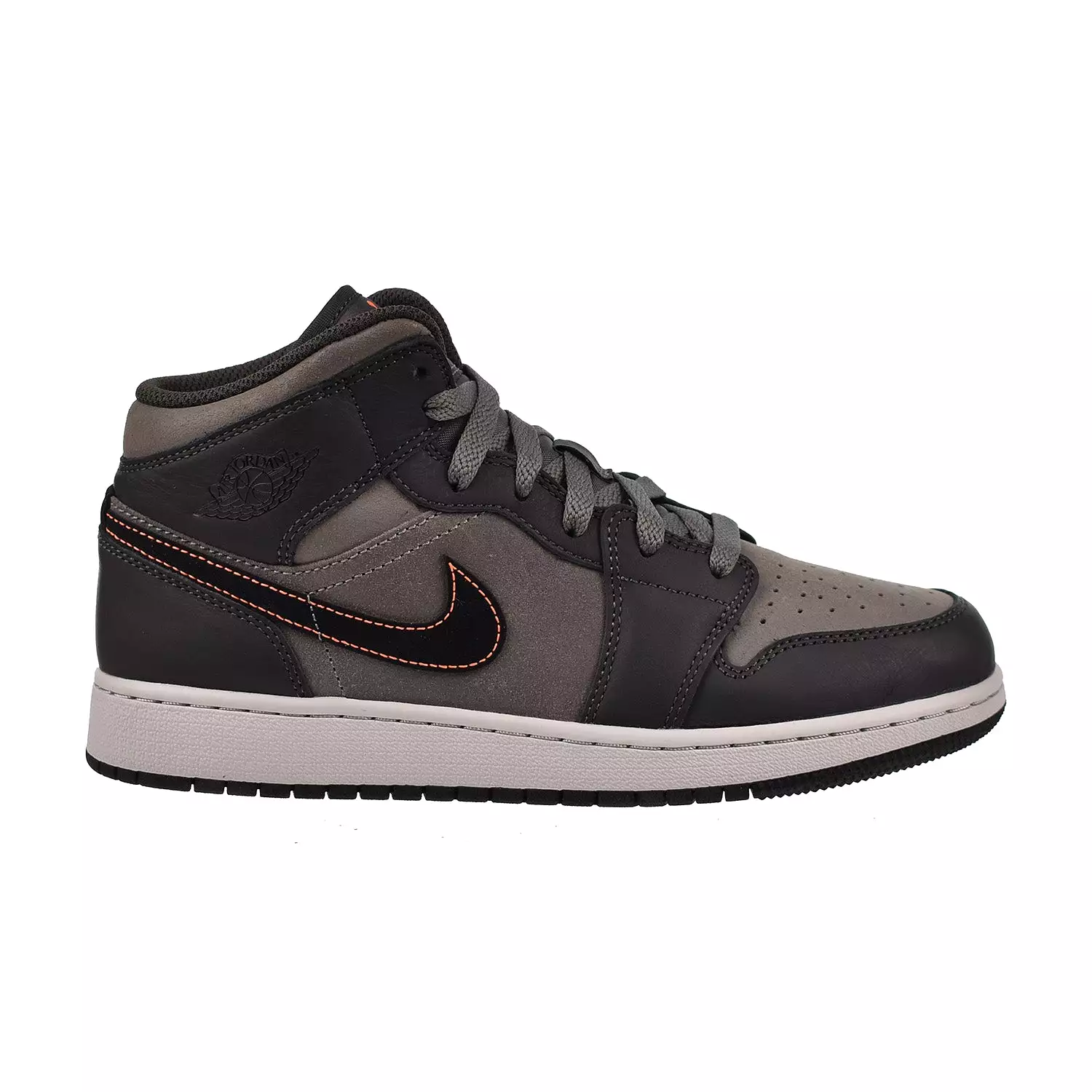 Jordan 1 Mid SE (GS) Big Kid's Shoes Night Stadium-Black