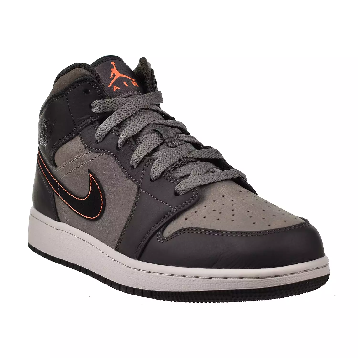 Jordan 1 Mid SE (GS) Big Kid's Shoes Night Stadium-Black