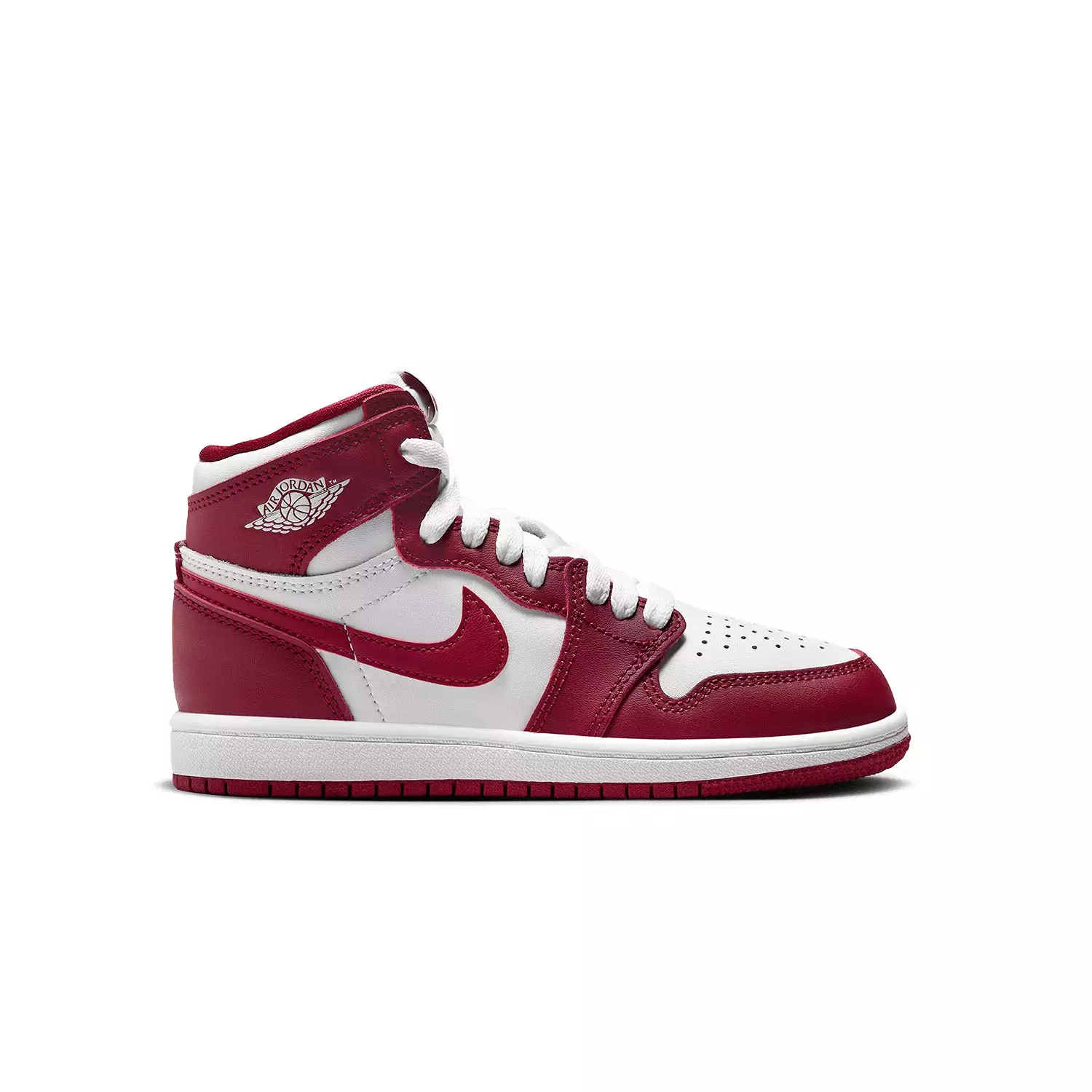 Kid's Air Jordan 1 Retro OG White Team Red Pre School