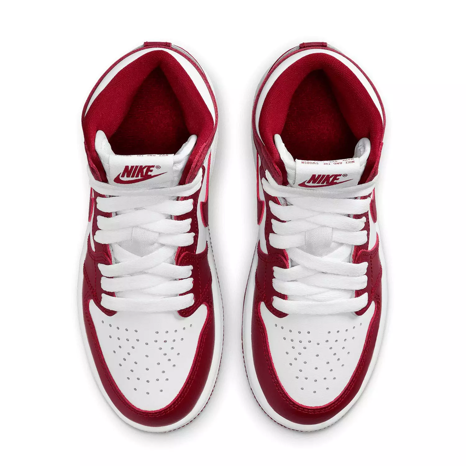 Kid's Air Jordan 1 Retro OG White Team Red Pre School