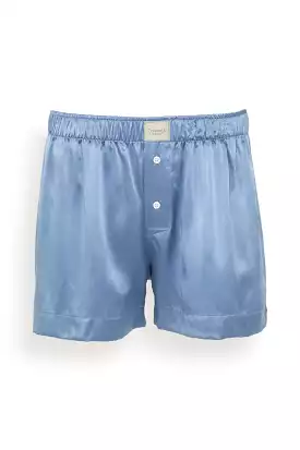 La Boxer Classica Silk Boxer in Periwinkle