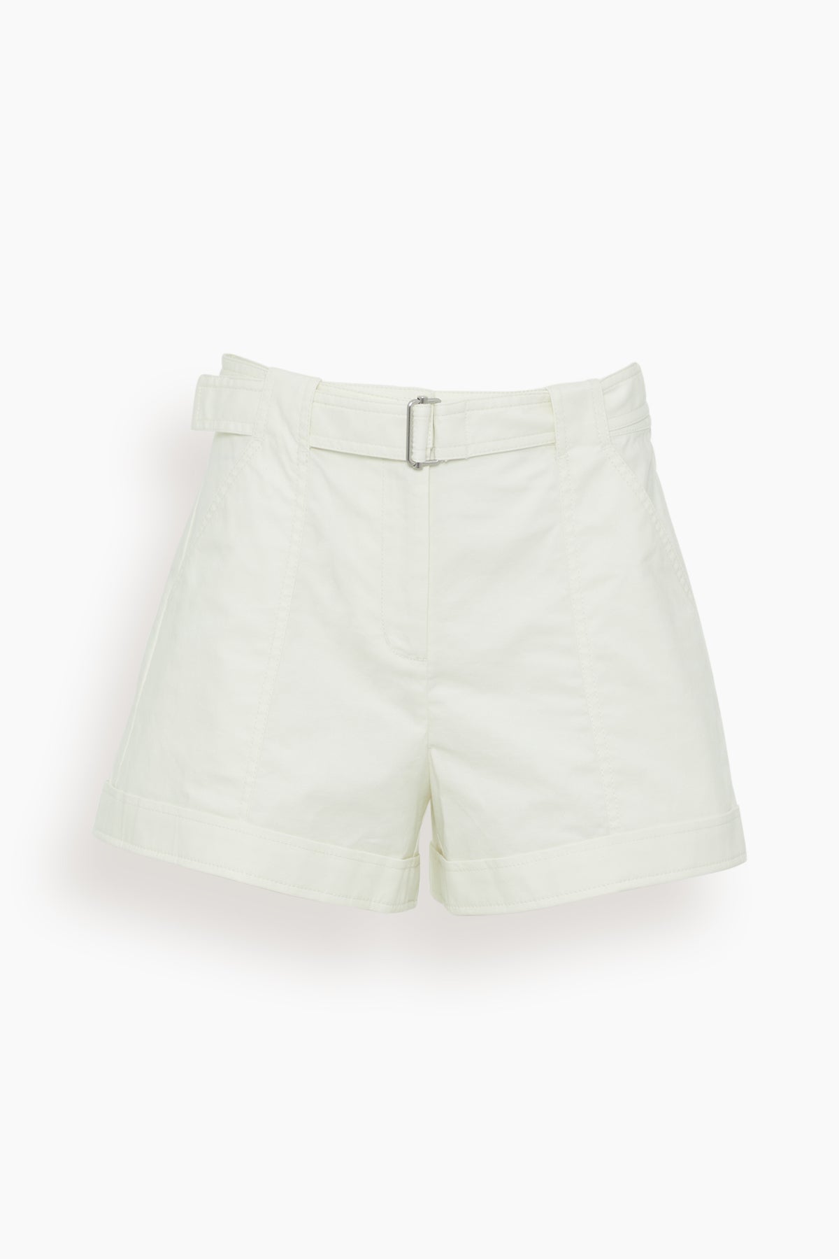 Lourie Belted Shorts in White