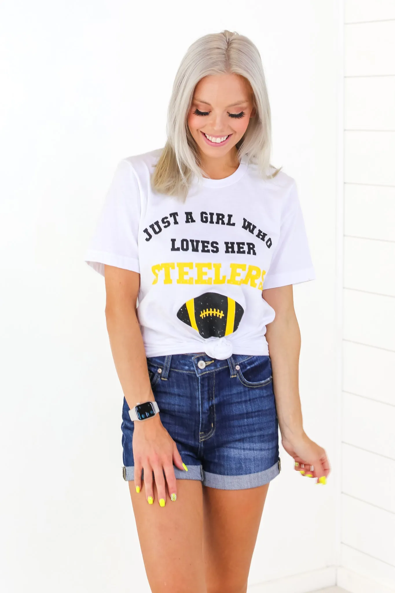 Loves Her Steelers Graphic Tee