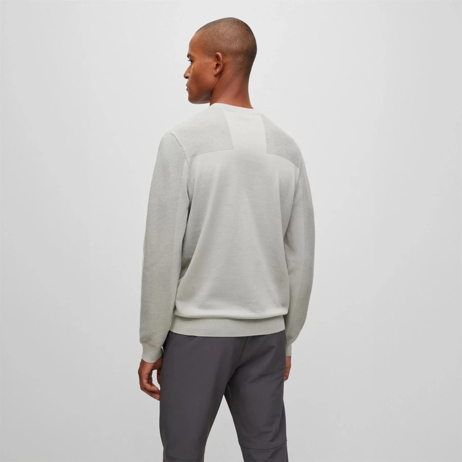 Momentum-X_CN Wool Blend Regular Fit Sweatshirt Open Grey - W23