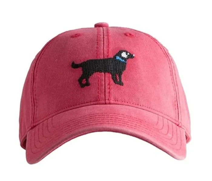 Needlepoint Black Lab Hat