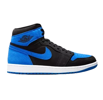 Nike Men's Air Jordan 1 High Shoes - Black / Royal Blue / White