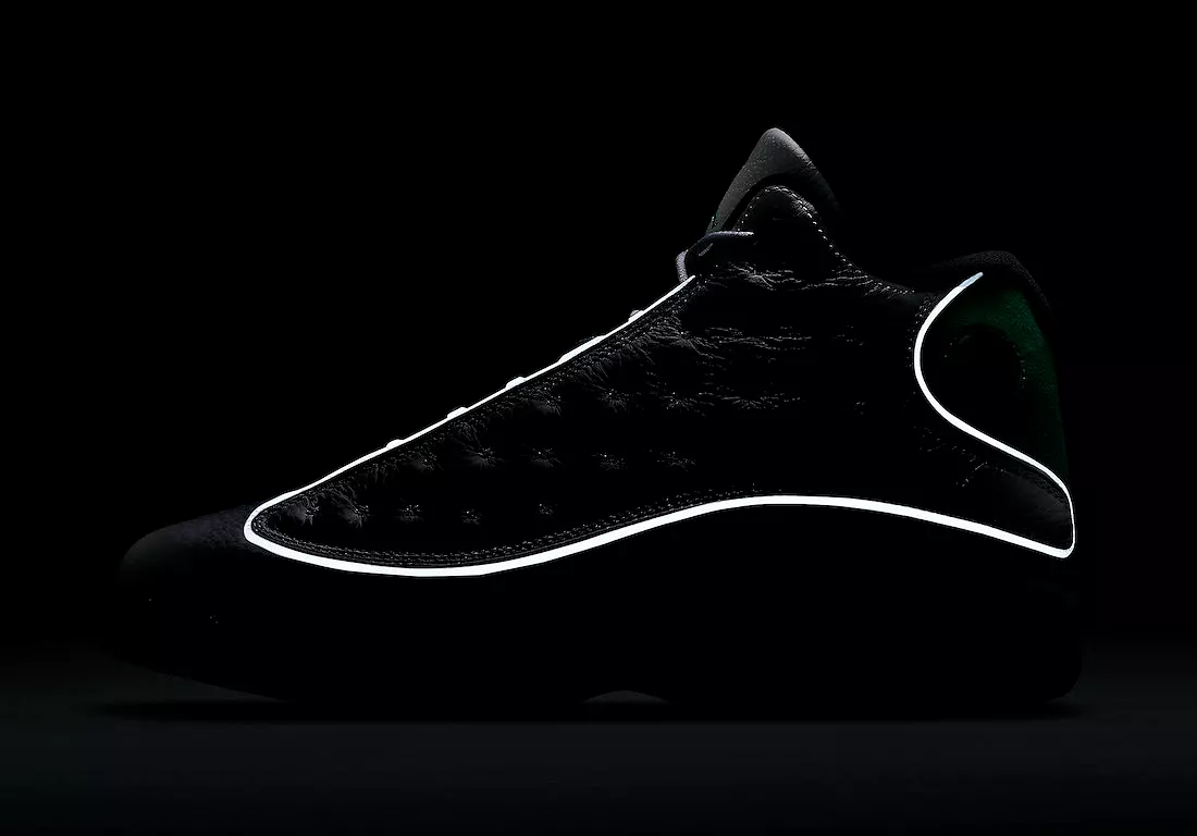 Nike Men's Air Jordan 13 Retro Lucky Shoes - White / Lucky Green / Black