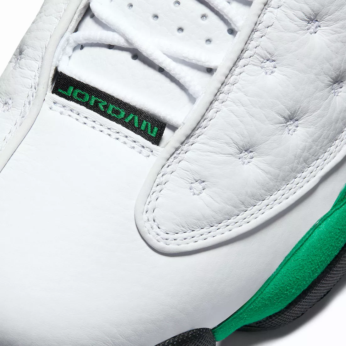 Nike Men's Air Jordan 13 Retro Lucky Shoes - White / Lucky Green / Black