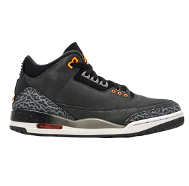 Nike Men's Air Jordan 3 Fear Shoes - Night Stadium / Black / Flat Pewter / Total Orange