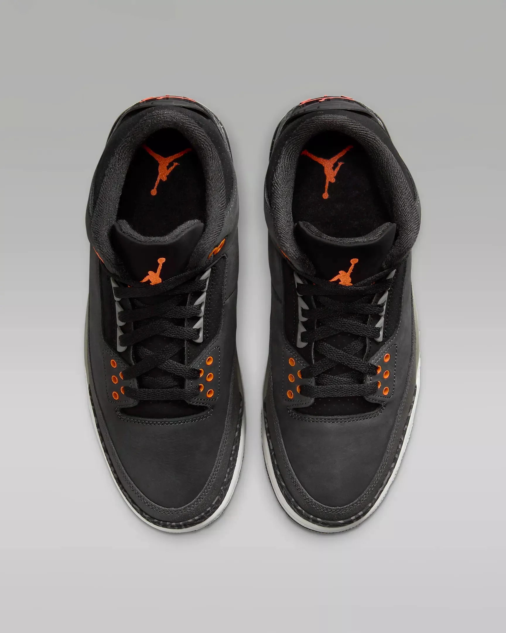 Nike Men's Air Jordan 3 Fear Shoes - Night Stadium / Black / Flat Pewter / Total Orange