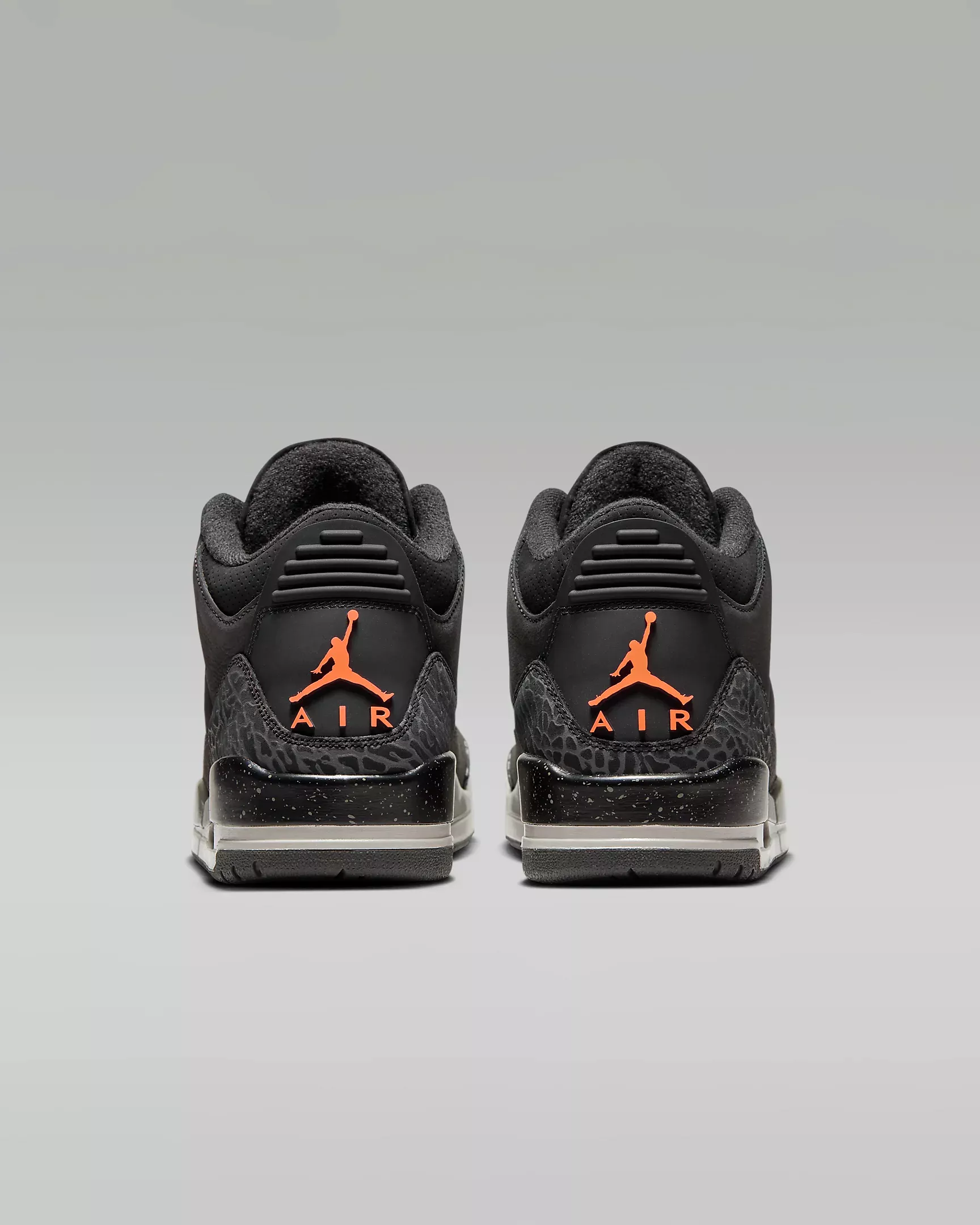 Nike Men's Air Jordan 3 Fear Shoes - Night Stadium / Black / Flat Pewter / Total Orange