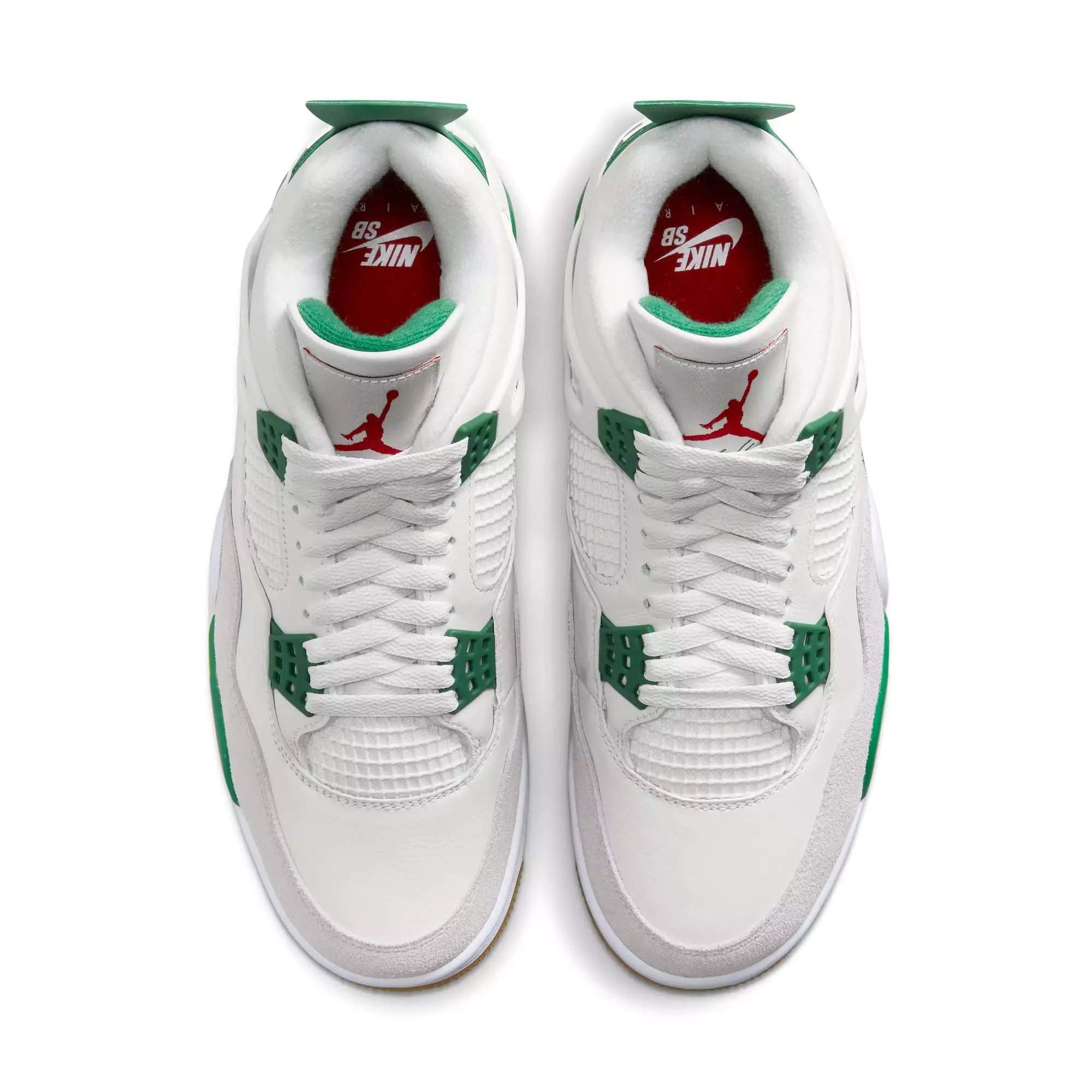 NIKE SB X AIR JORDAN 4 SAIL / WHITE / PINE GREEN / NEUTRAL GREY