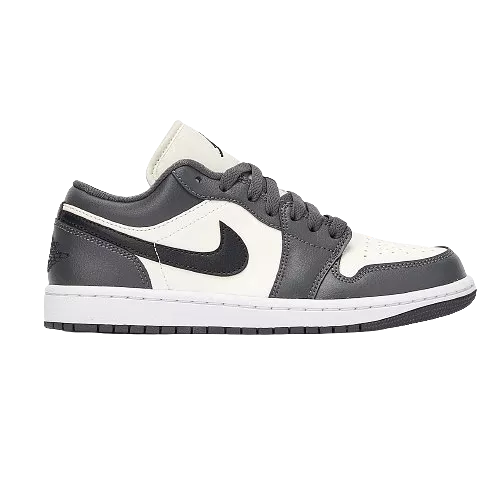 Nike Women's Air Jordan 1 Low Shoes - Sail / Blue Grey / White / Dune Red