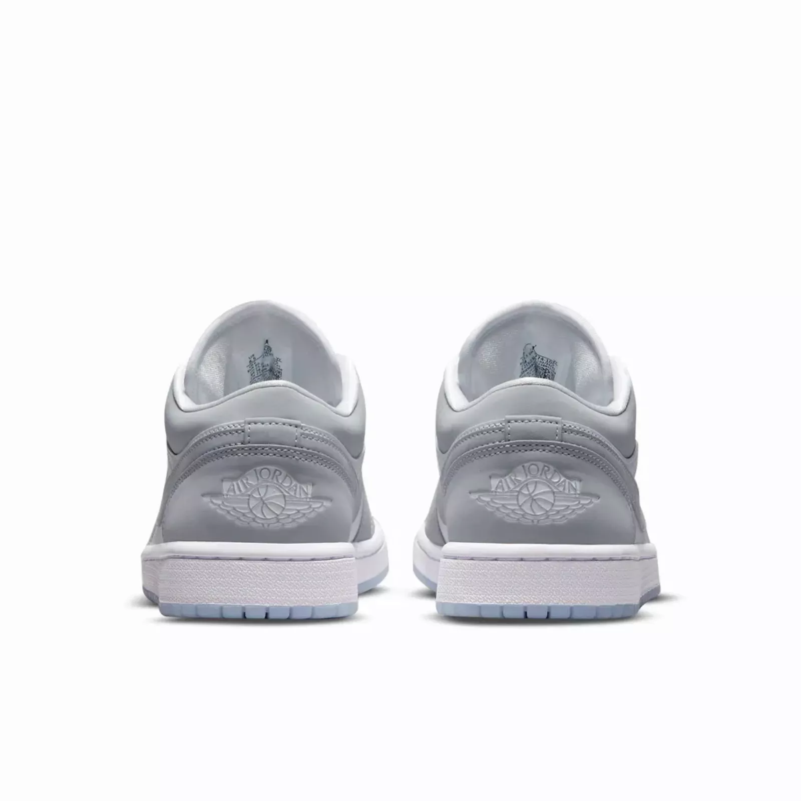 Nike Women's Air Jordan 1 Low Shoes - White / Wolf Grey