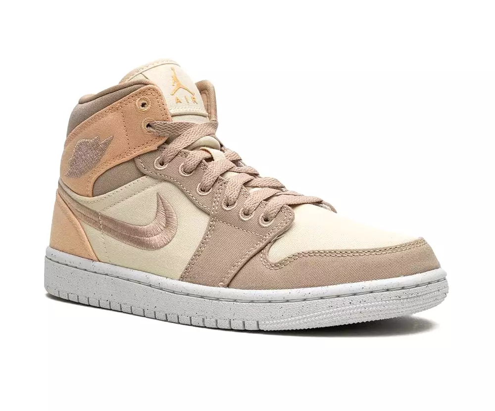 Nike Women's Air Jordan 1 Mid SE Shoes - Brown / Sail / Desert