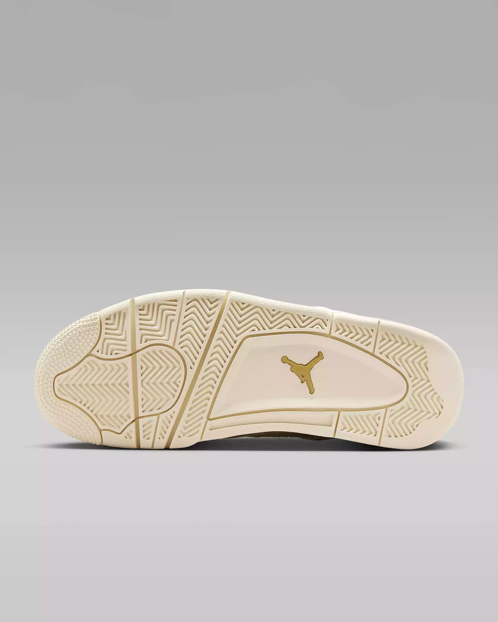 Nike Women's Air Jordan 4 Retro Shoes - Sail / Black / Metallic Gold