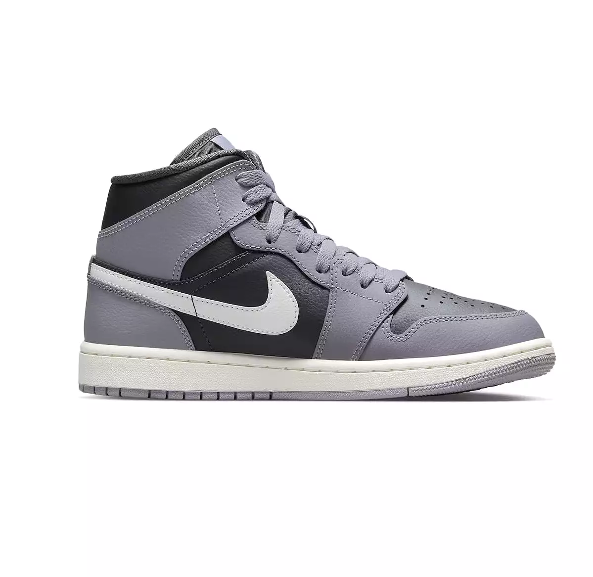 Nike Women's Jordan 1 Mid Shoes - Cement Grey / Sail