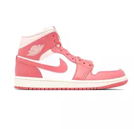 Nike Women's Jordan 1 Mid Shoes - White / Sea Coral / Sail