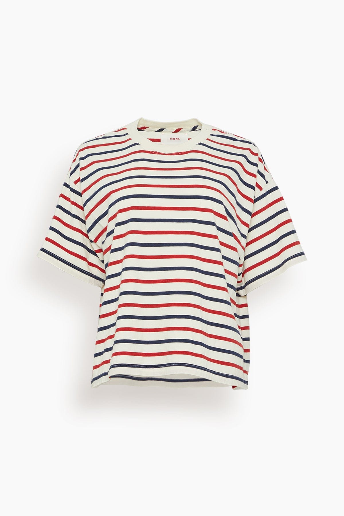 Palmer Tee in Navy/Red