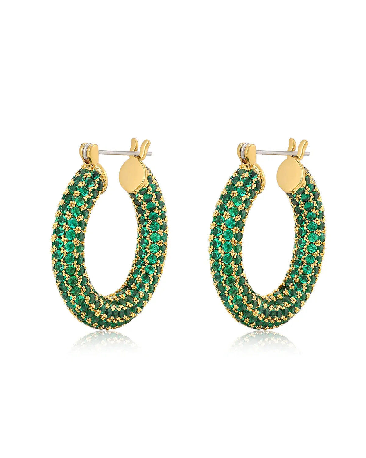 PAVE BABY AMALFI HOOPS