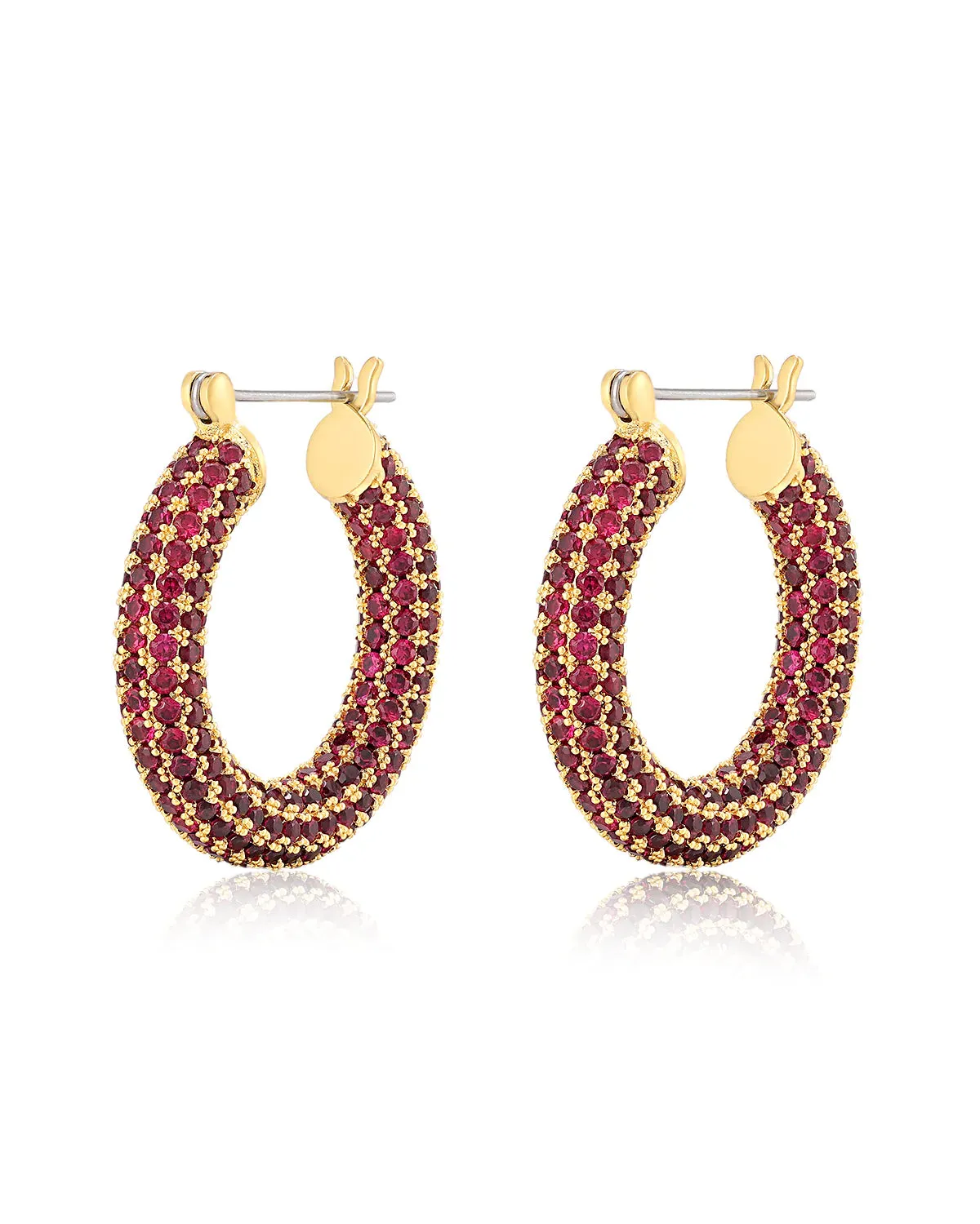 PAVE BABY AMALFI HOOPS