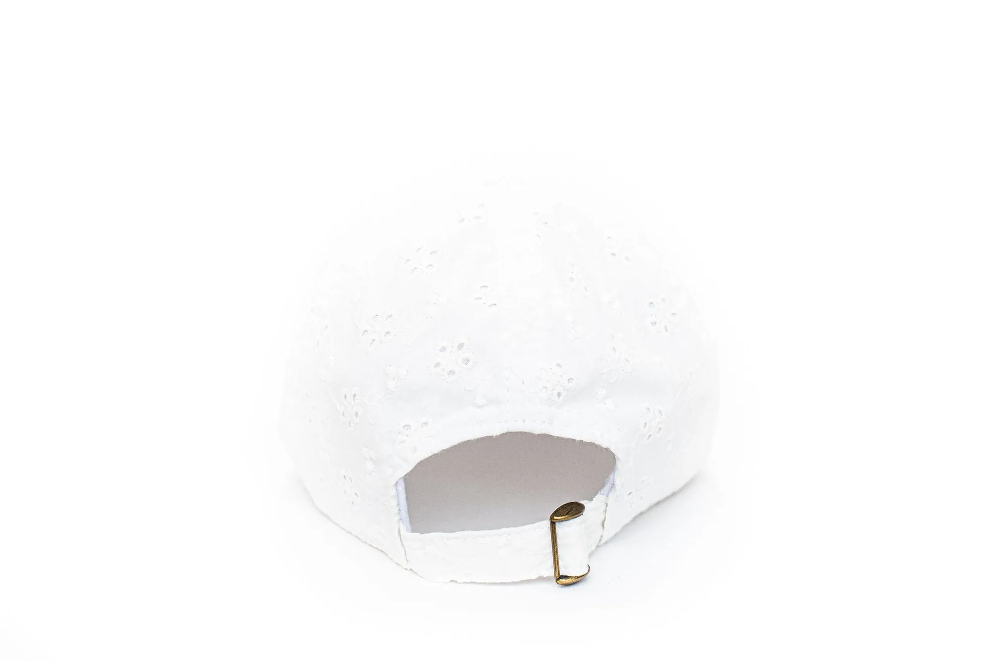 Rey to Z Baseball Hat - Mama in White Eyelet