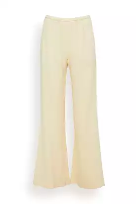 Stretch Crepe Cady Flared Pants in Batida