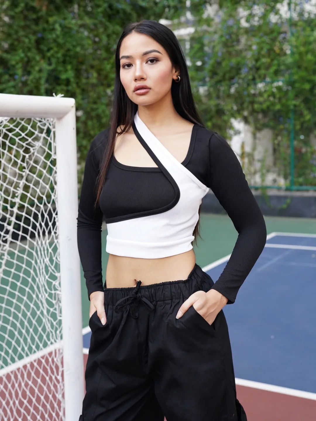 Stretchable Dual-Ribbed Top