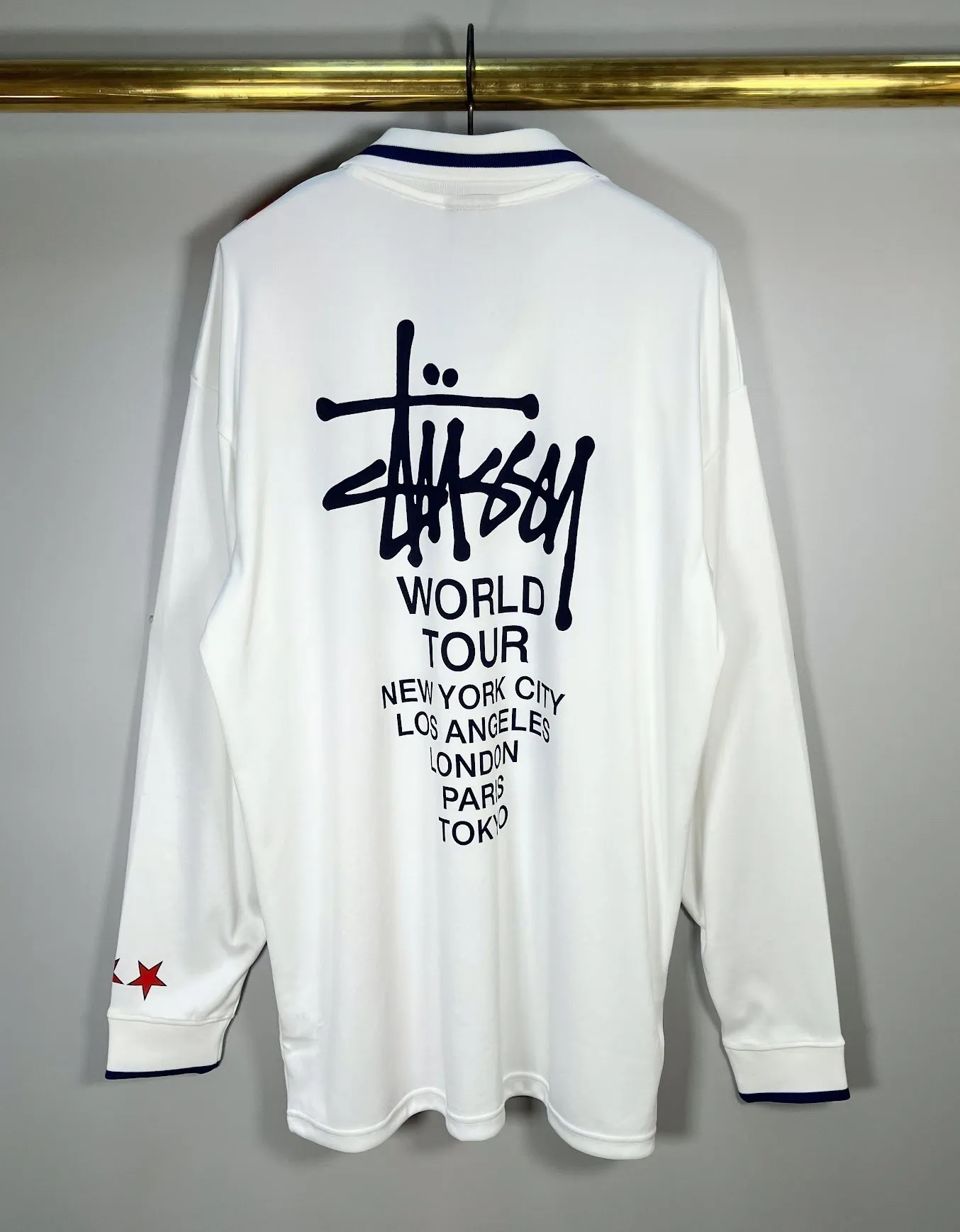 STUSSY  |Unisex Street Style Long Sleeves Logo Skater Style Tops