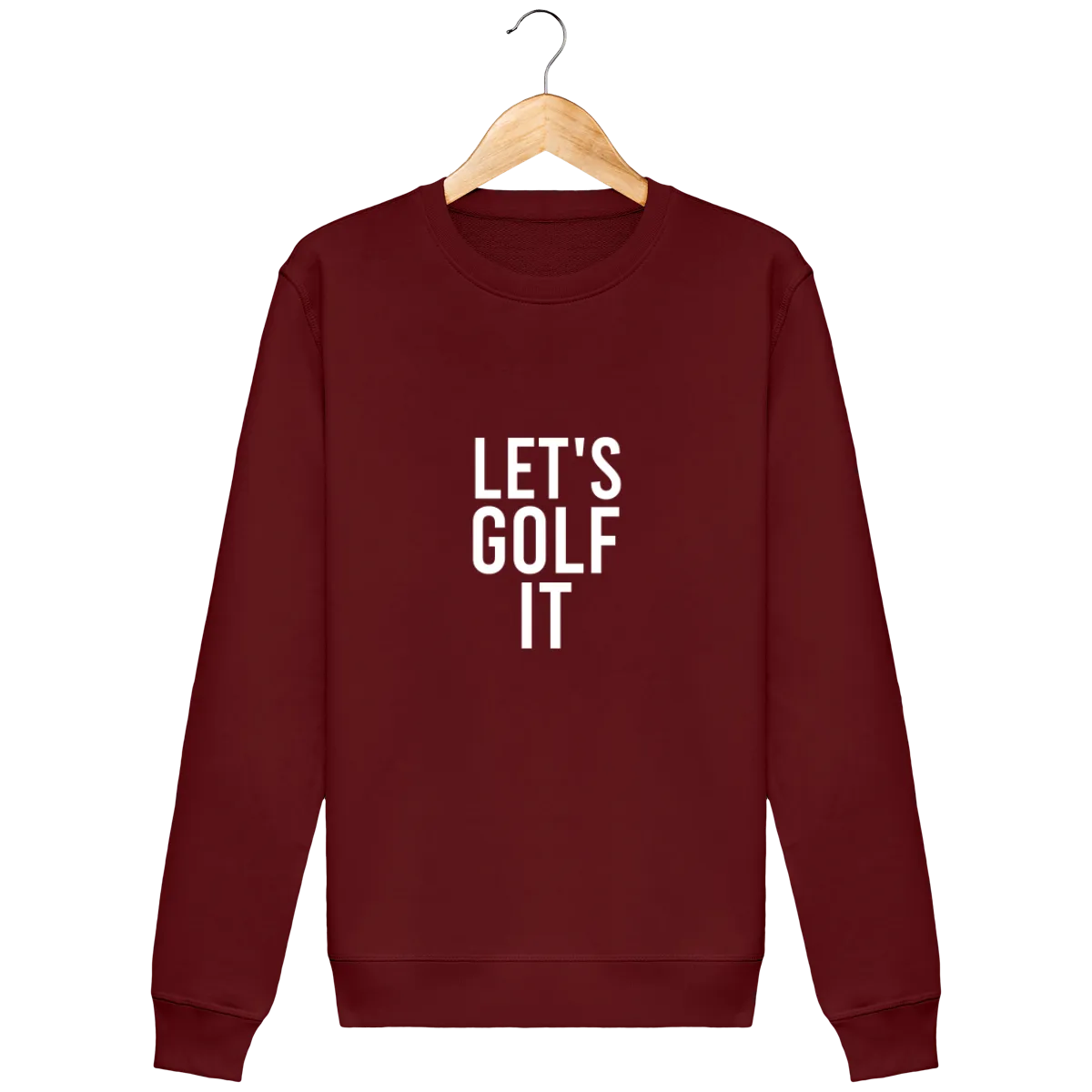 Sweat en coton bio LET'S GOLF IT