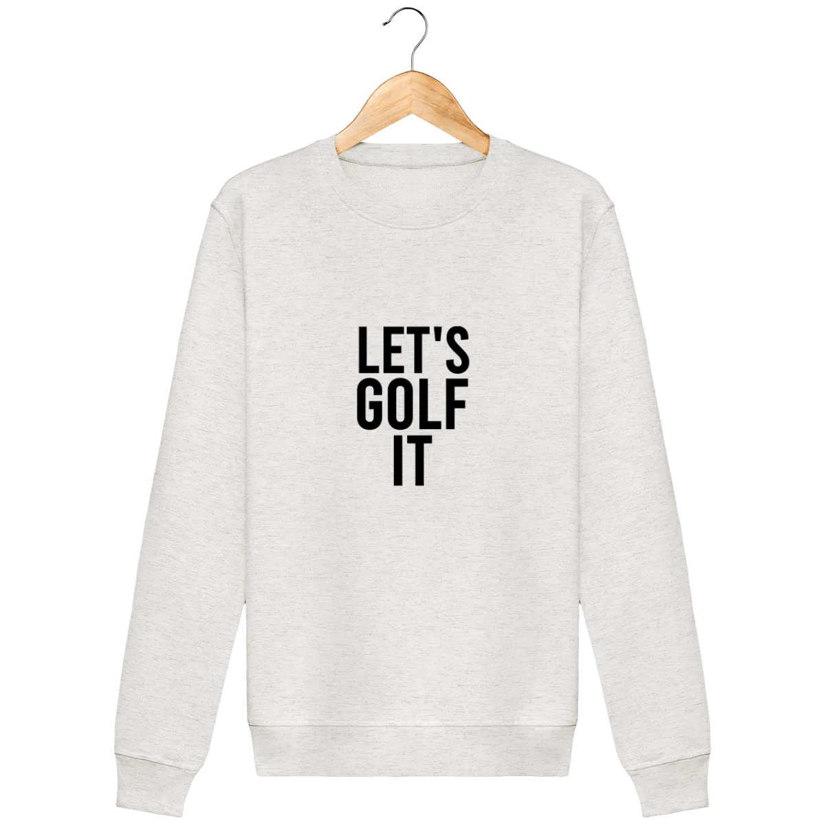 Sweat en coton bio LET'S GOLF IT