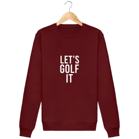 Sweat en coton bio LET'S GOLF IT