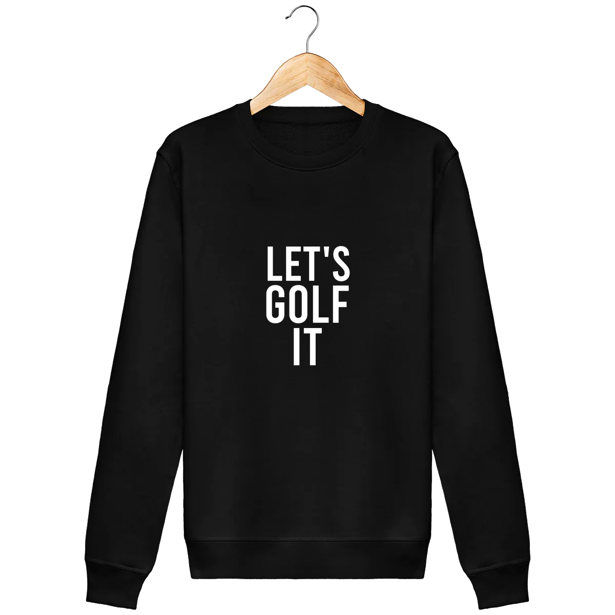 Sweat en coton bio LET'S GOLF IT