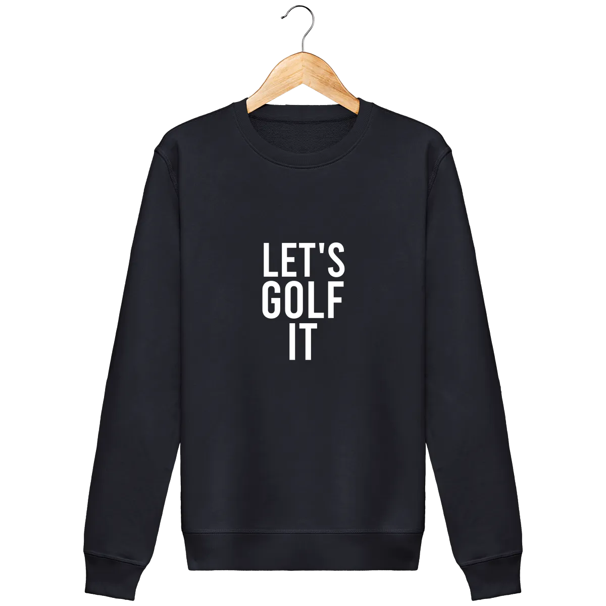 Sweat en coton bio LET'S GOLF IT