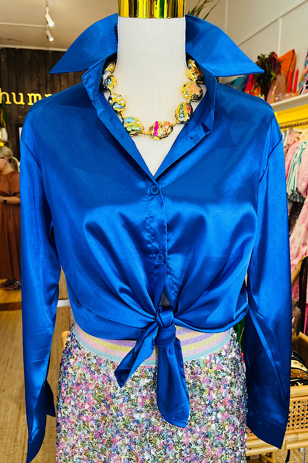 TRES EVERYDAY BLOUSE TRUE BLUE