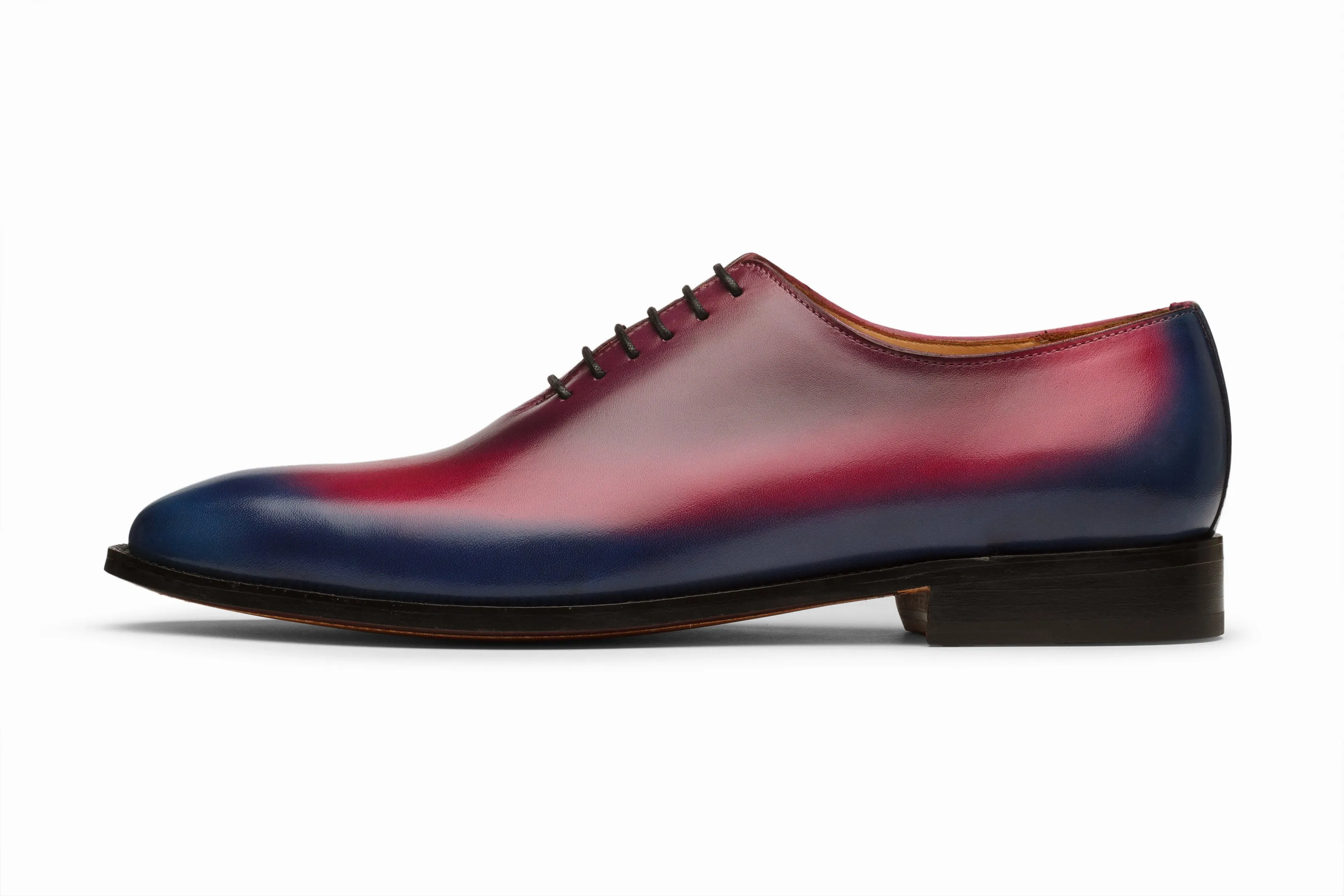 Wholecut Oxford - Blue/Pink/Purple Patina Finish