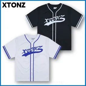 XTONZ  |Unisex Street Style Short Sleeves Logo Tops